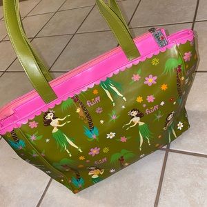 Vintage retro beach bag tote by Fluff
